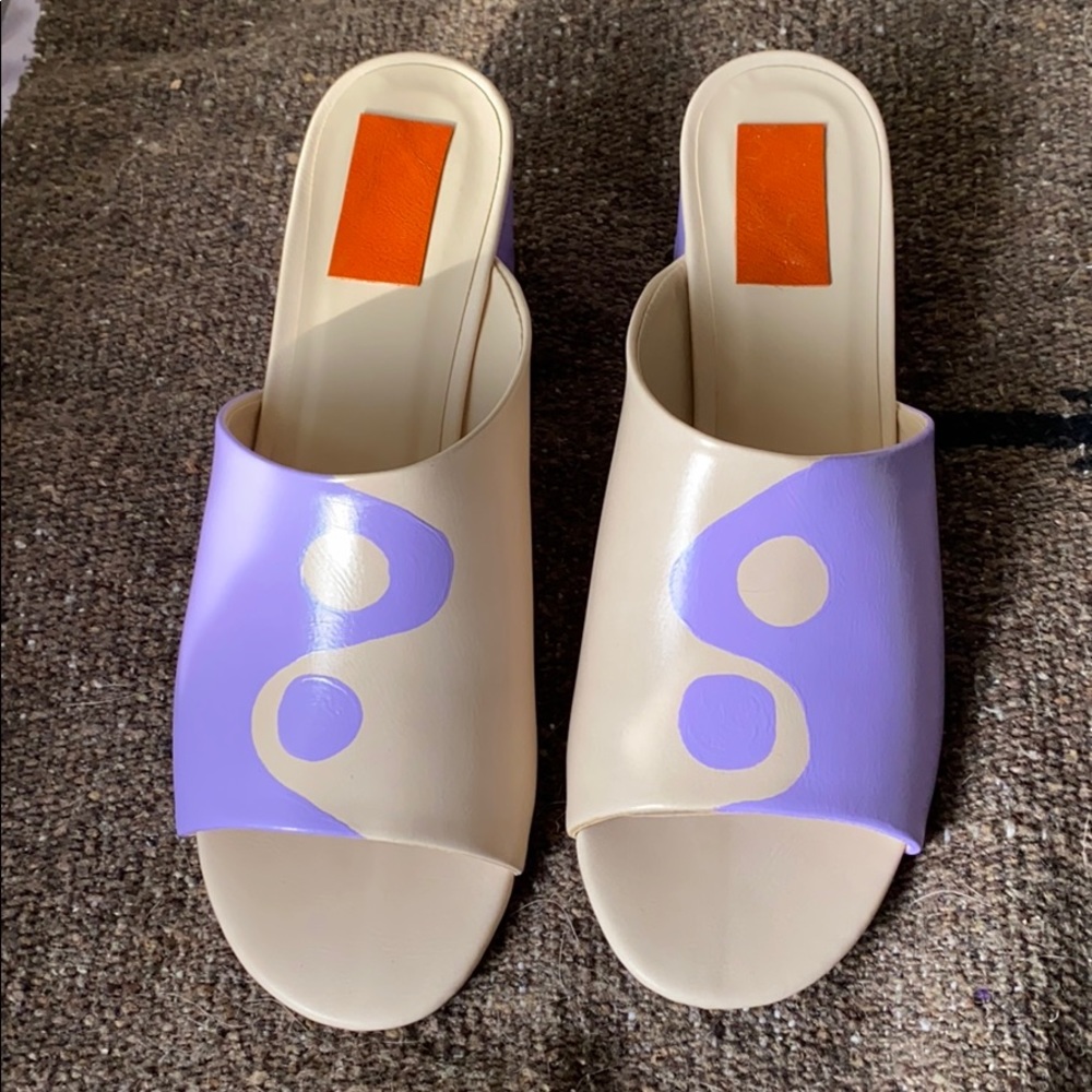 Vegan Yin Yang Mule Sandals Slip On